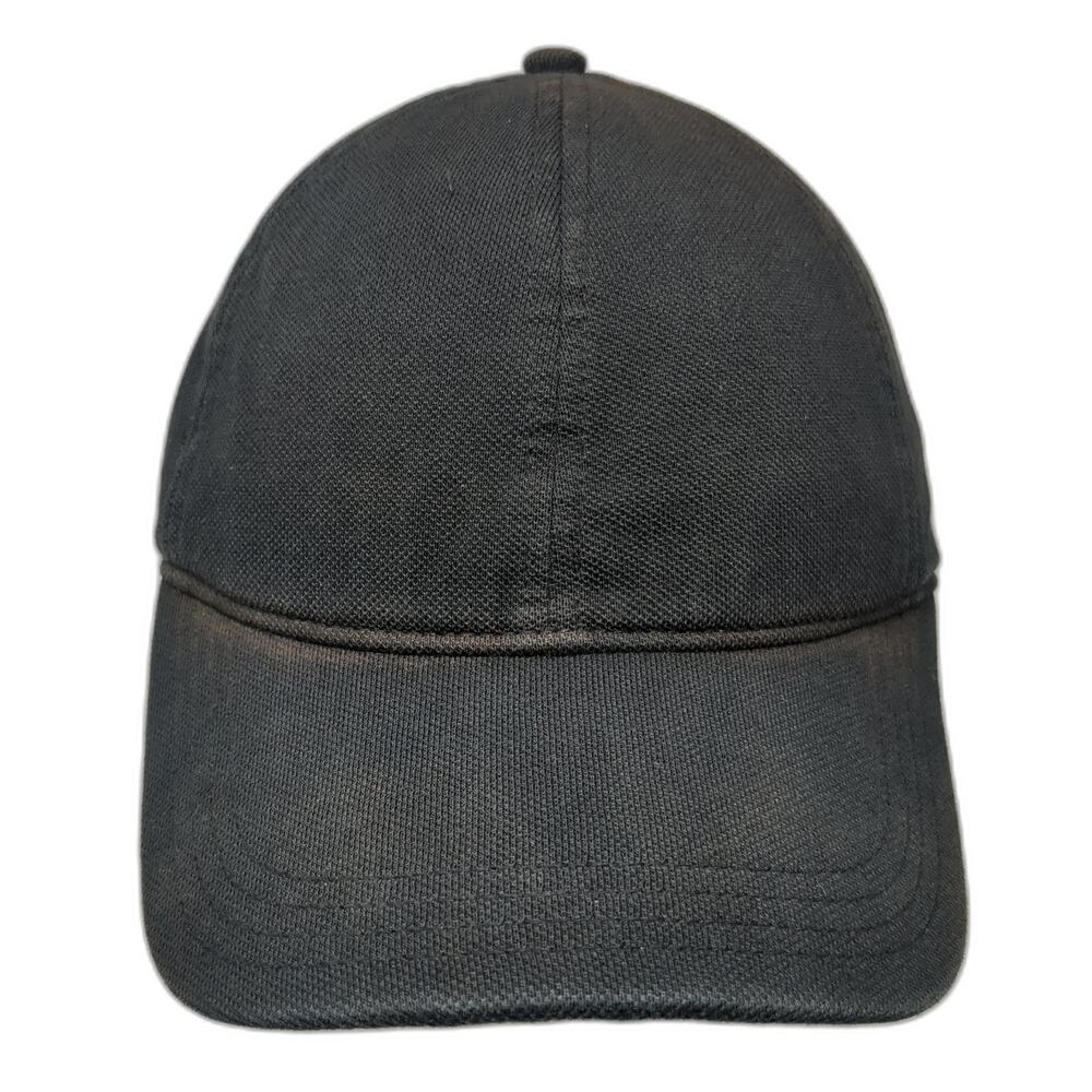 Lacoste Strapback Hat Black Large Adjustable Embroidered Logo Outdoor
